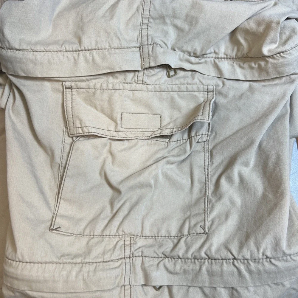 Eddie Bauer Convertible Zip Off Cargo Pants Mens 44x30 Khaki 3-in-1 Gorpcore